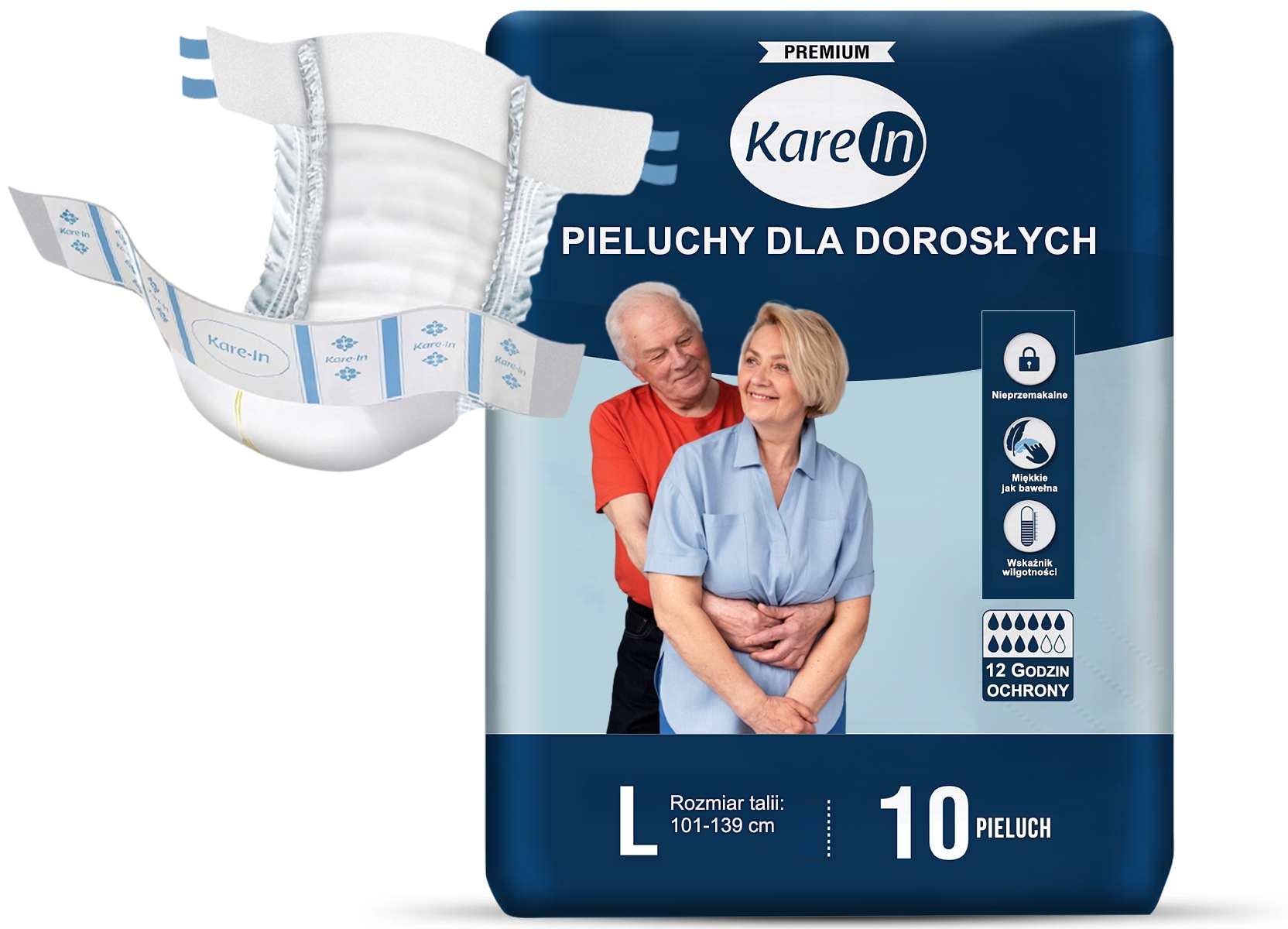 pieluchy dla dorosłych seni 4 na rzepy