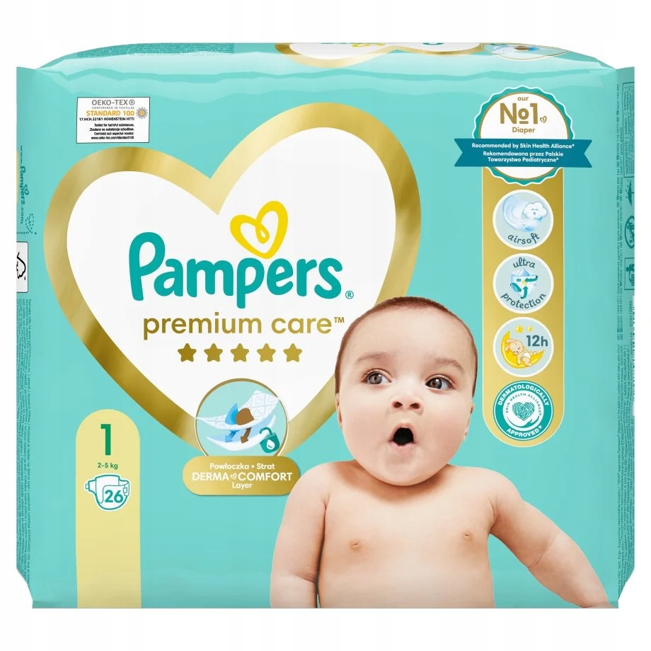 pampers na dziecku