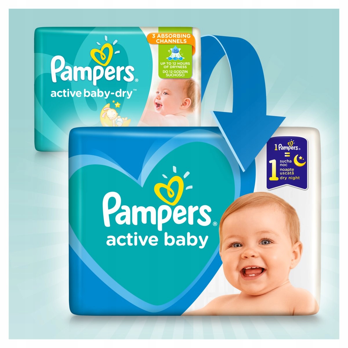 pampers pieluchomajtki active baby pants 6 132szt