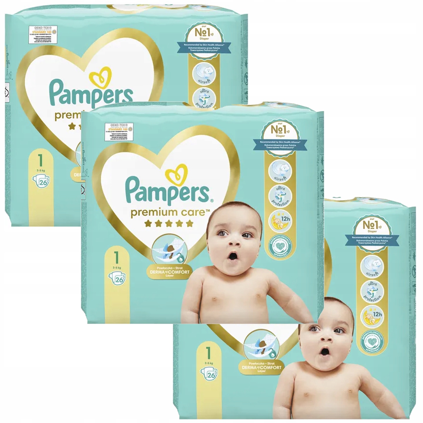 pieluchomajtki pampers premium care pants 4 maxi 44 szt