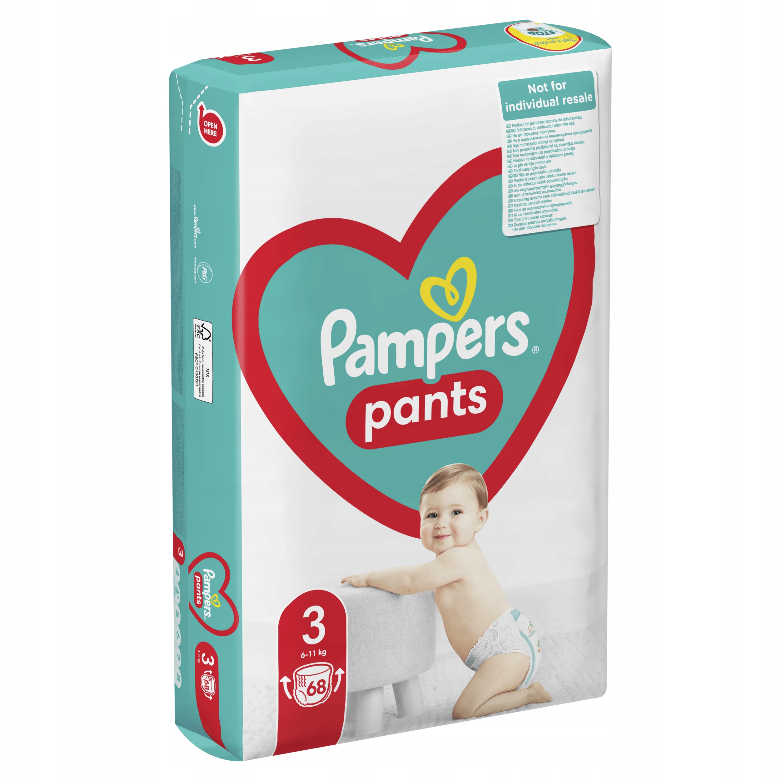 pampers premium care 3 80 шт