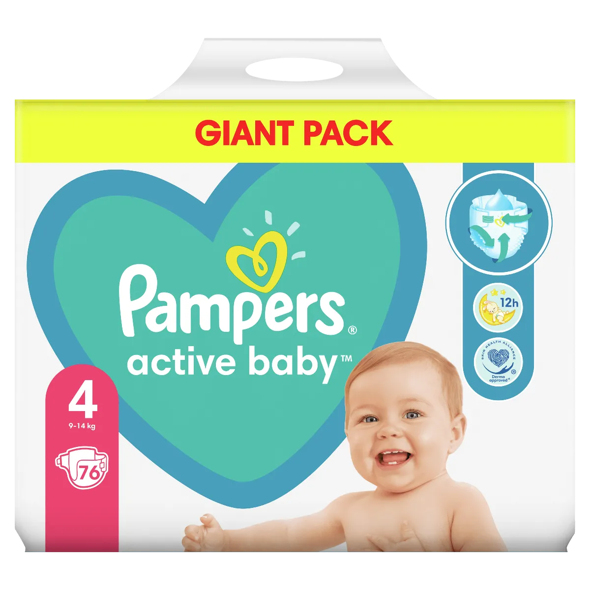 pampersy pampers zalozone na dziecko raczkujonce