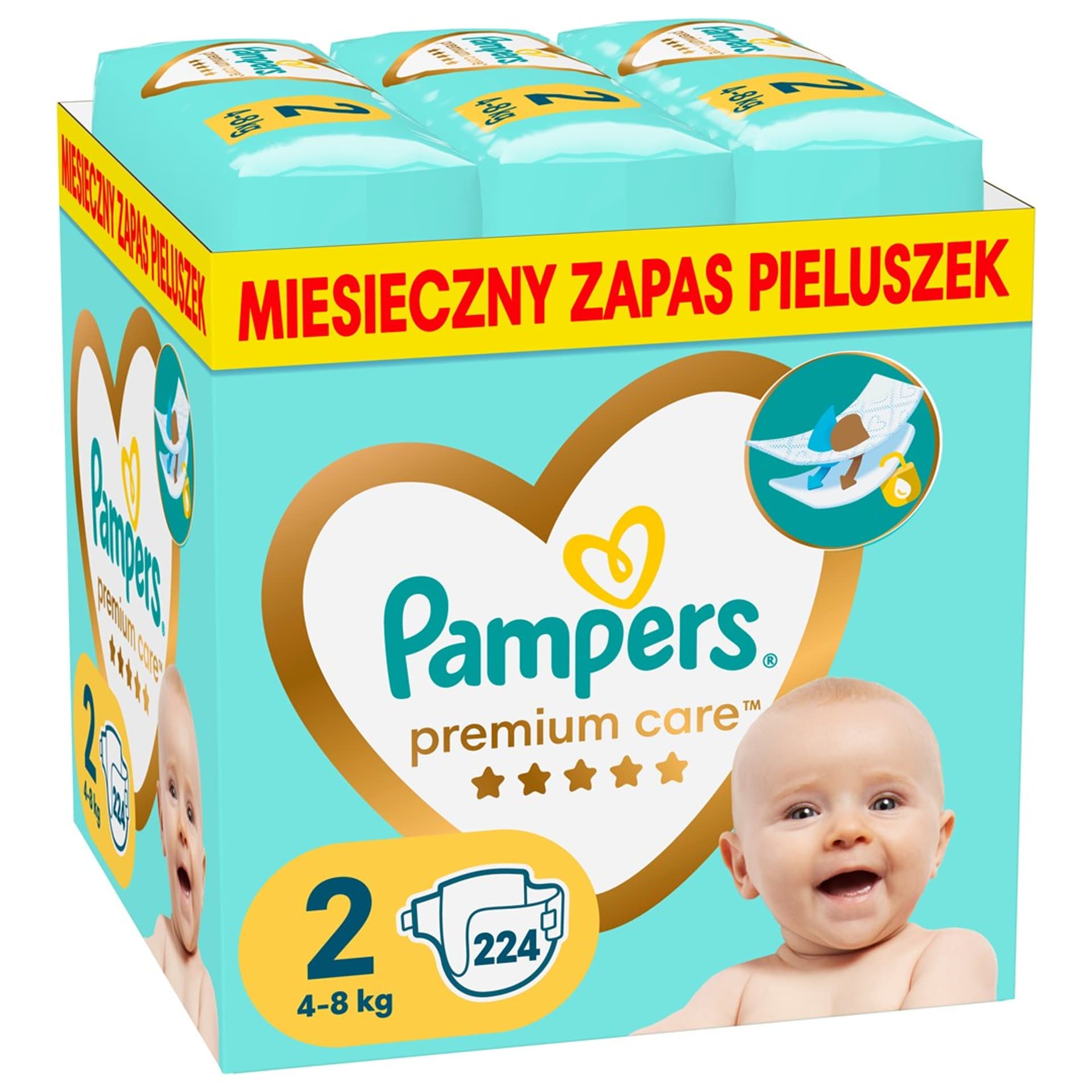 pampers 0 premium care 1 22 szt