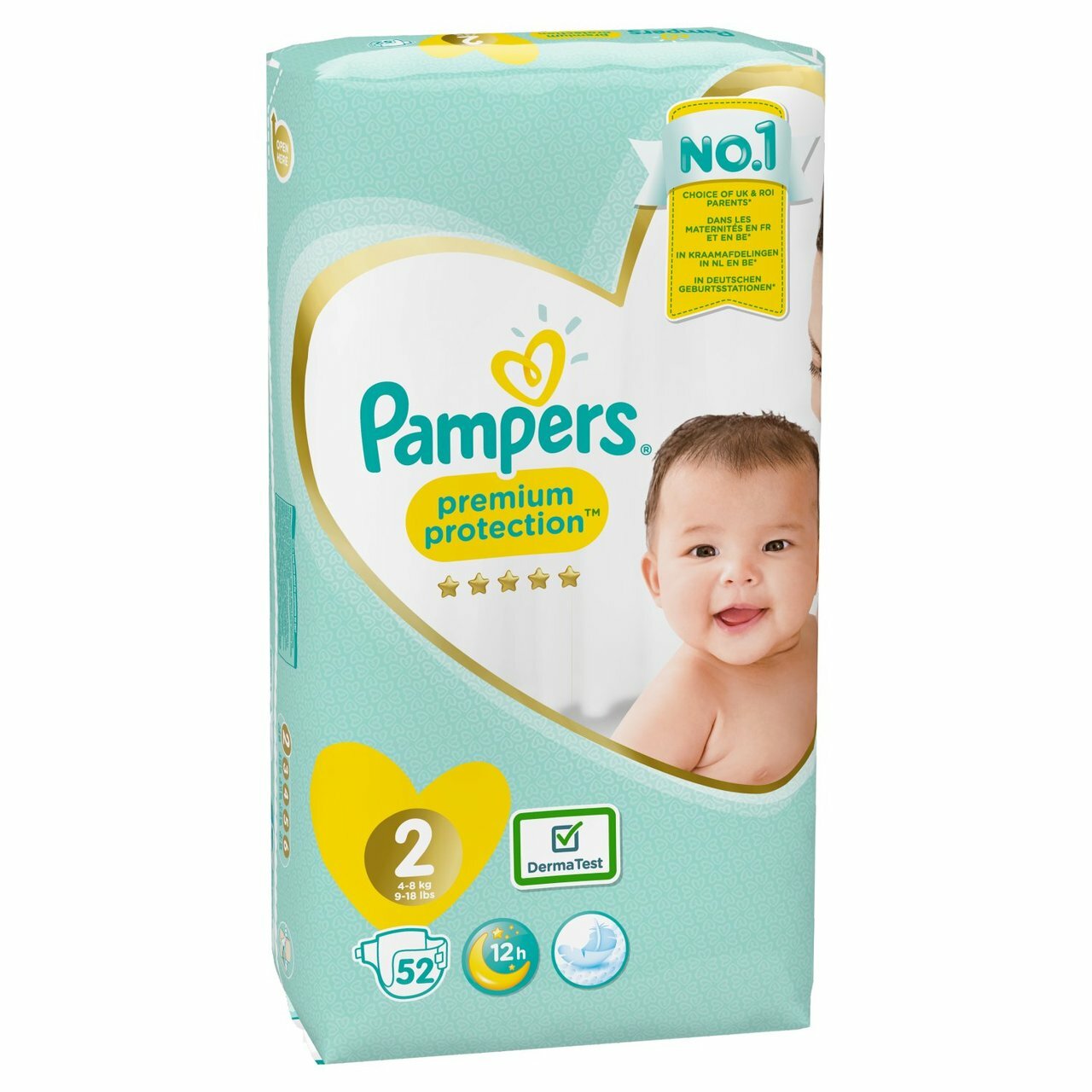 pampers niebieskie pudełko