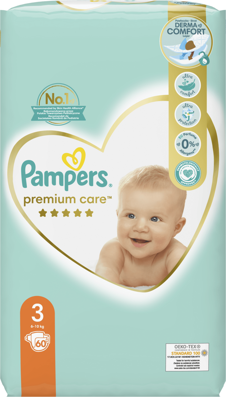 pampers premium care pieluchy rozmiar 1 newborn 2-5kg 22 sztuki