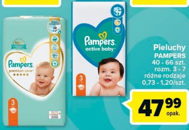 pampers premium care rozmiar 4 cena