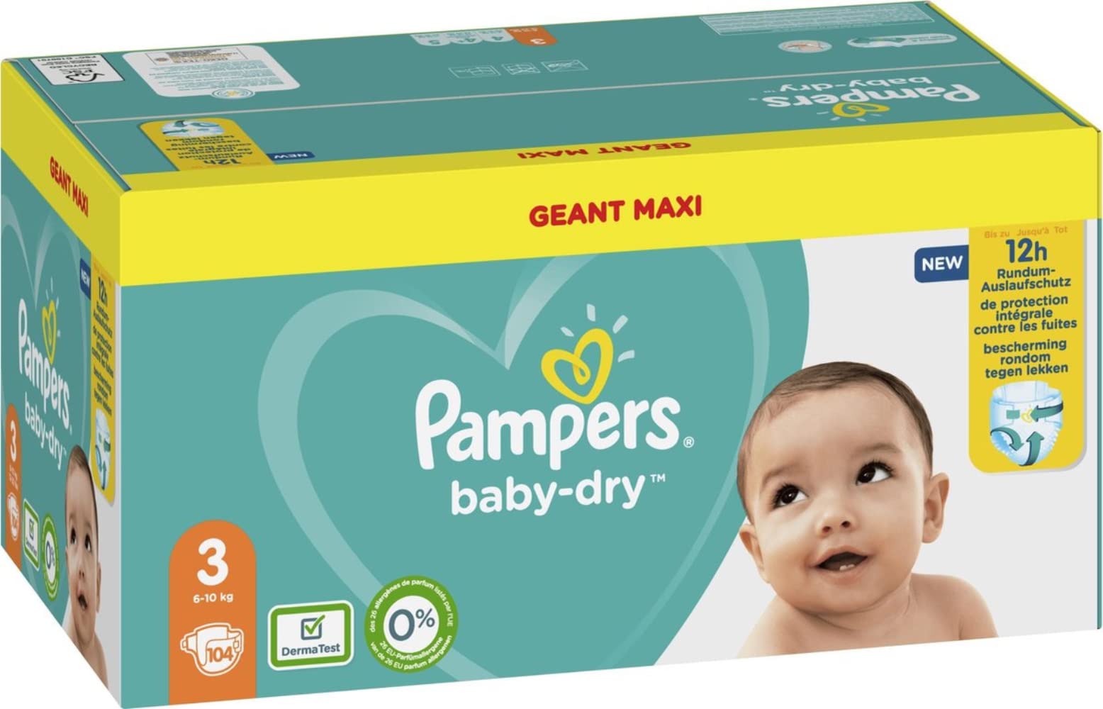 pampers pants dla leżącego dziecka