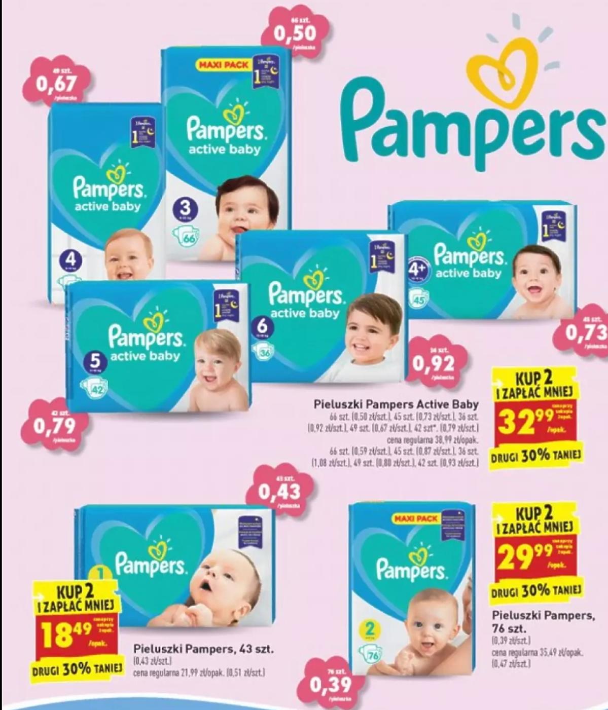 pampers new baby-dry rozmiar 2 mini 228 pieluszek