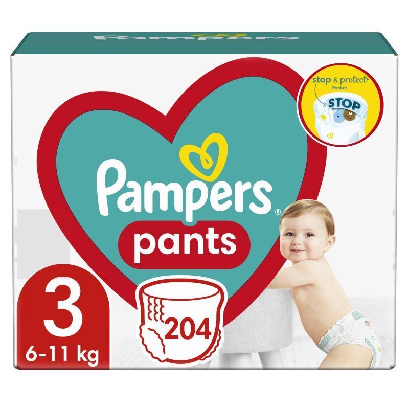 pieluchy premium care rozmiaro 3 204 szt pampers