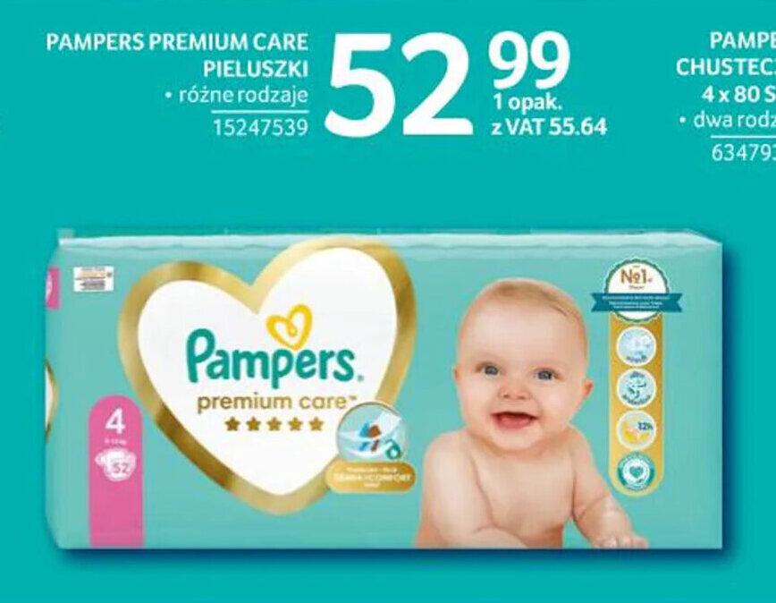 pampers premium care pieluchy jednorazowe rozmiar 1 newborn 30 szt