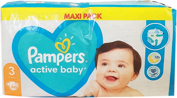 pampers active baby pieluchy 3 midi 42 szt pieluszki