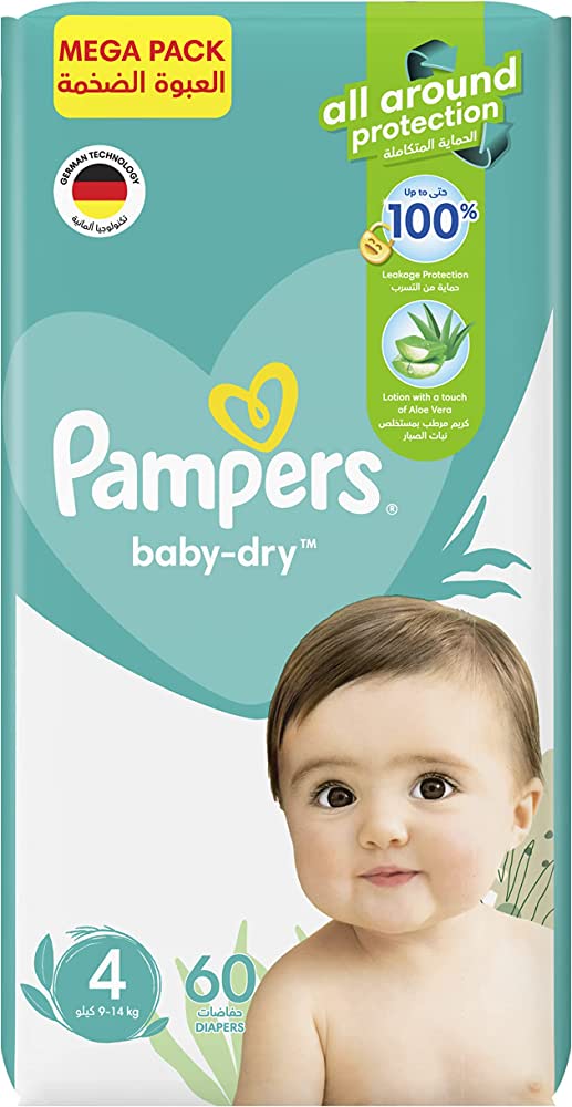 pieluchy pampers baby dry 2 144 sztuk