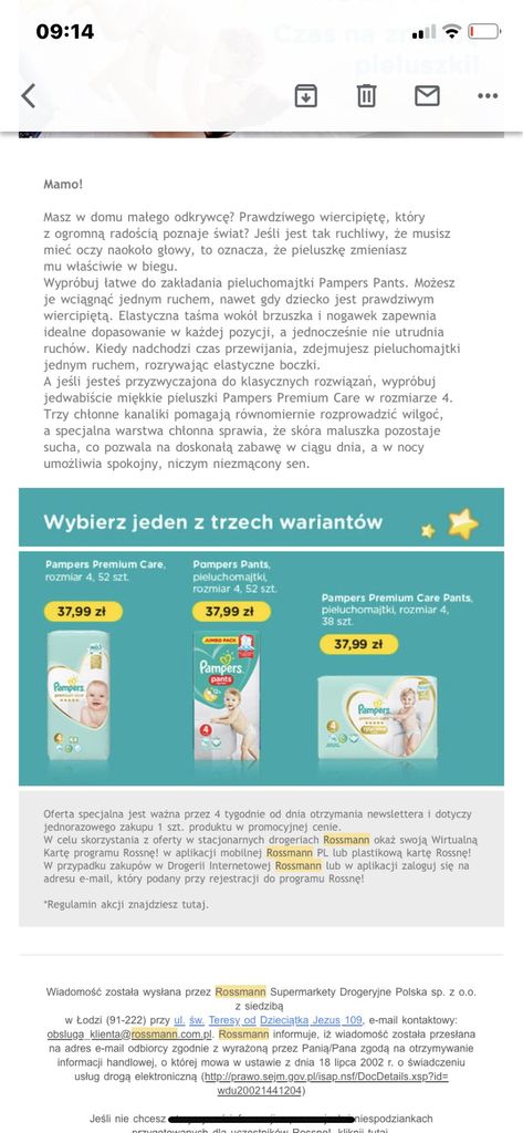 pampers 3 brzydki zapach