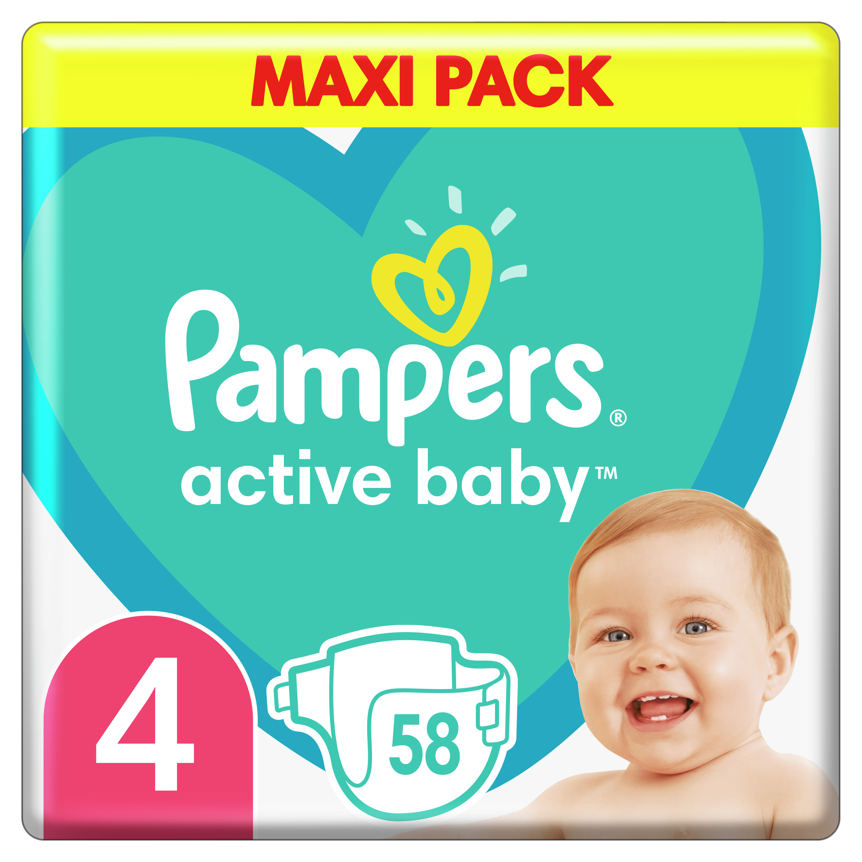 pampers super dry active baby 150