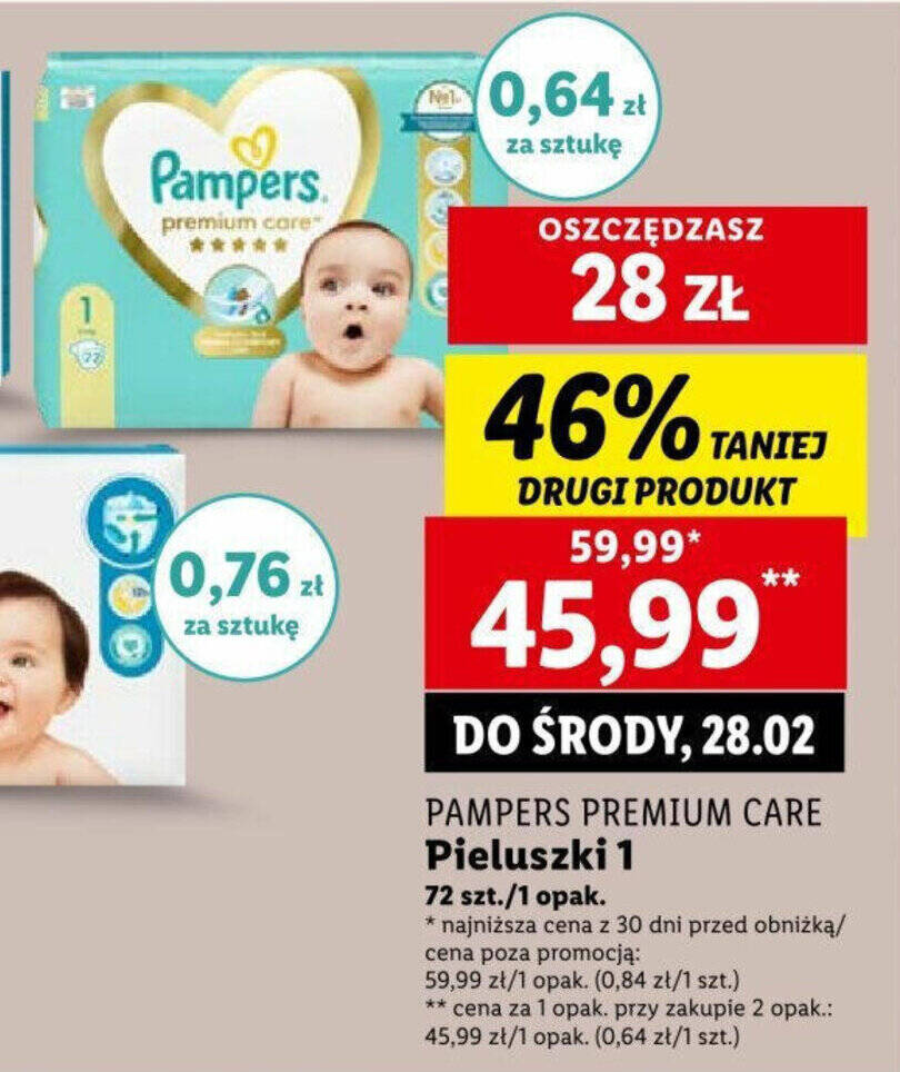 pampers premium care 43 szt