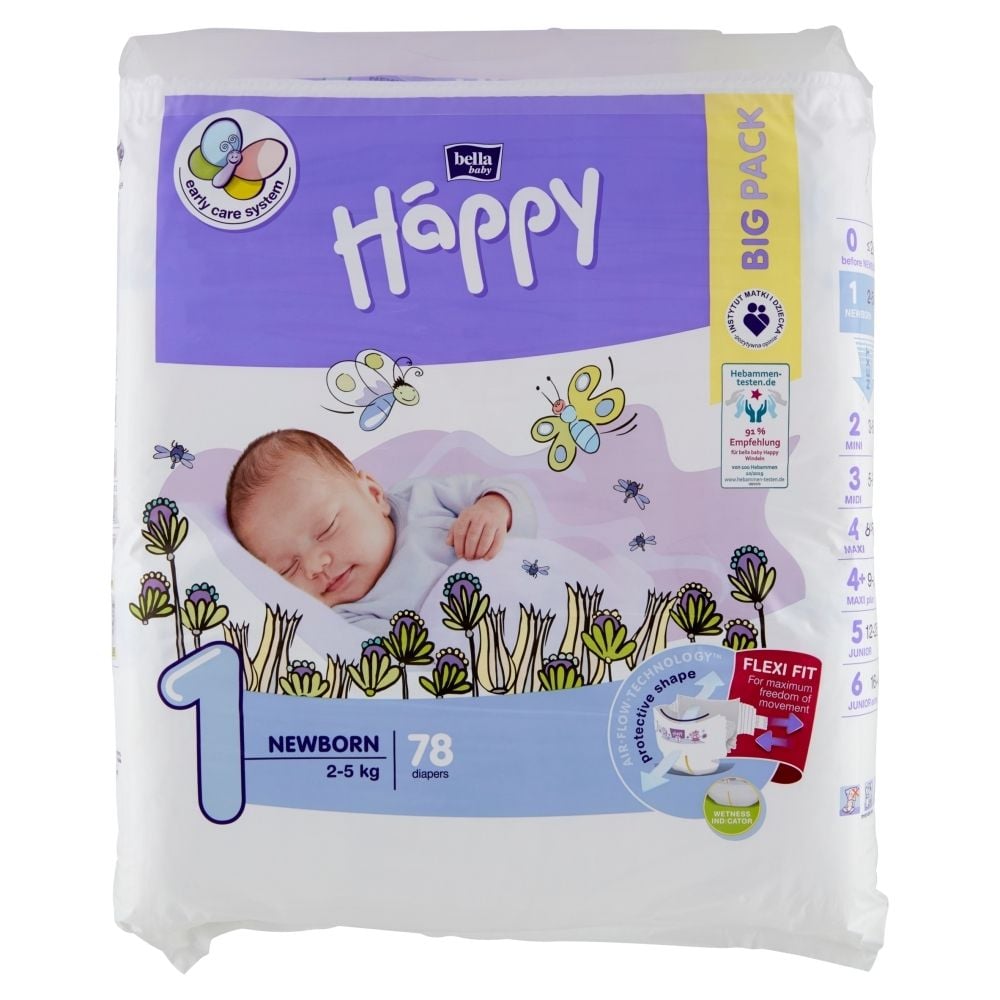 pieluchy pampers premium care 1 newborn 22szt