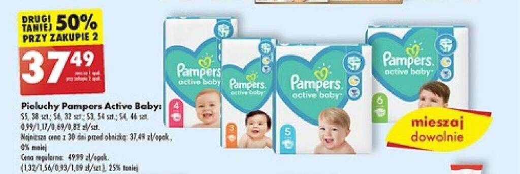 pieluchomajtki pampers pants box