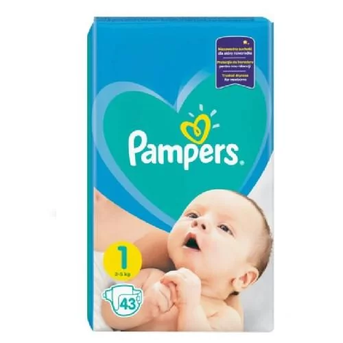 pampers mini 2 waga z opakowaniem