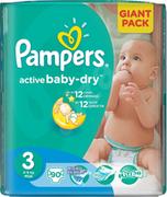 pampers dziecko wielkości owoca