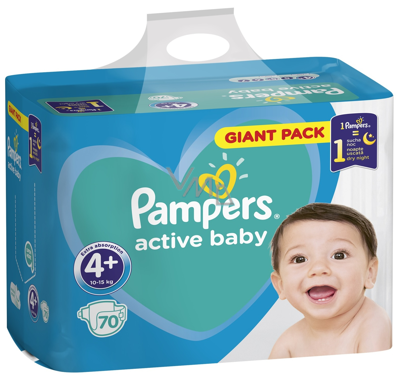 pampers active baby pieluchy jednorazowe rozmiar 4 maxi 58 szt