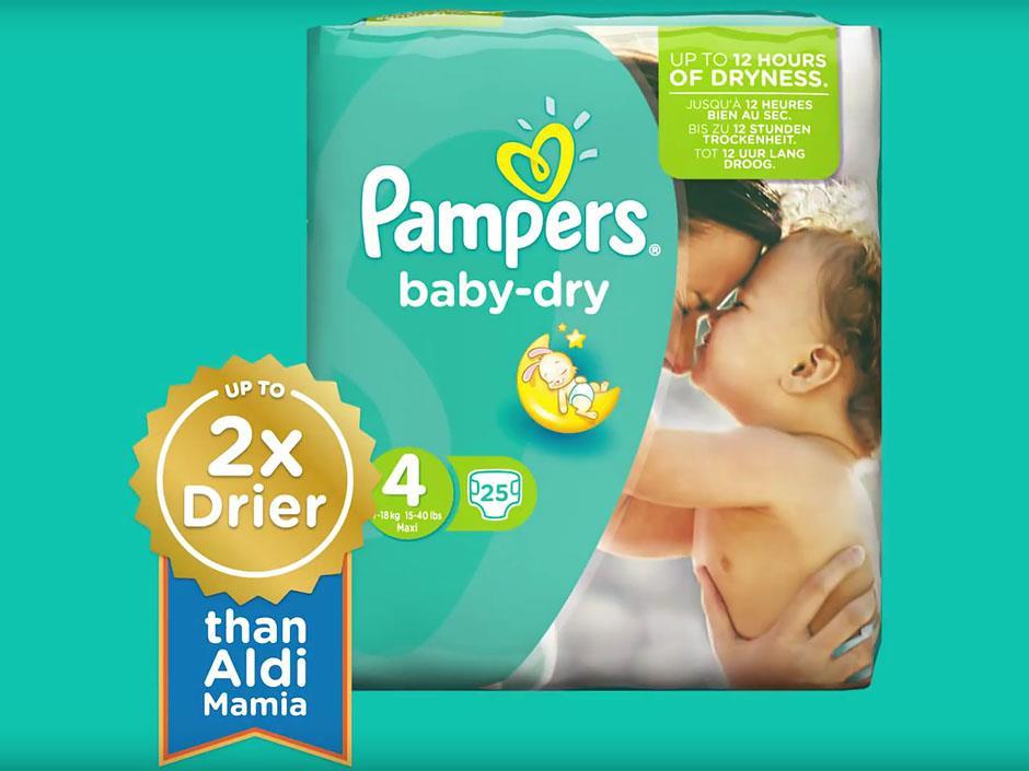 tesco lovrs baby pampers dry