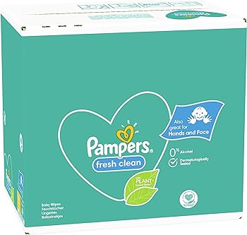 fresh clean pampers 4 x cena