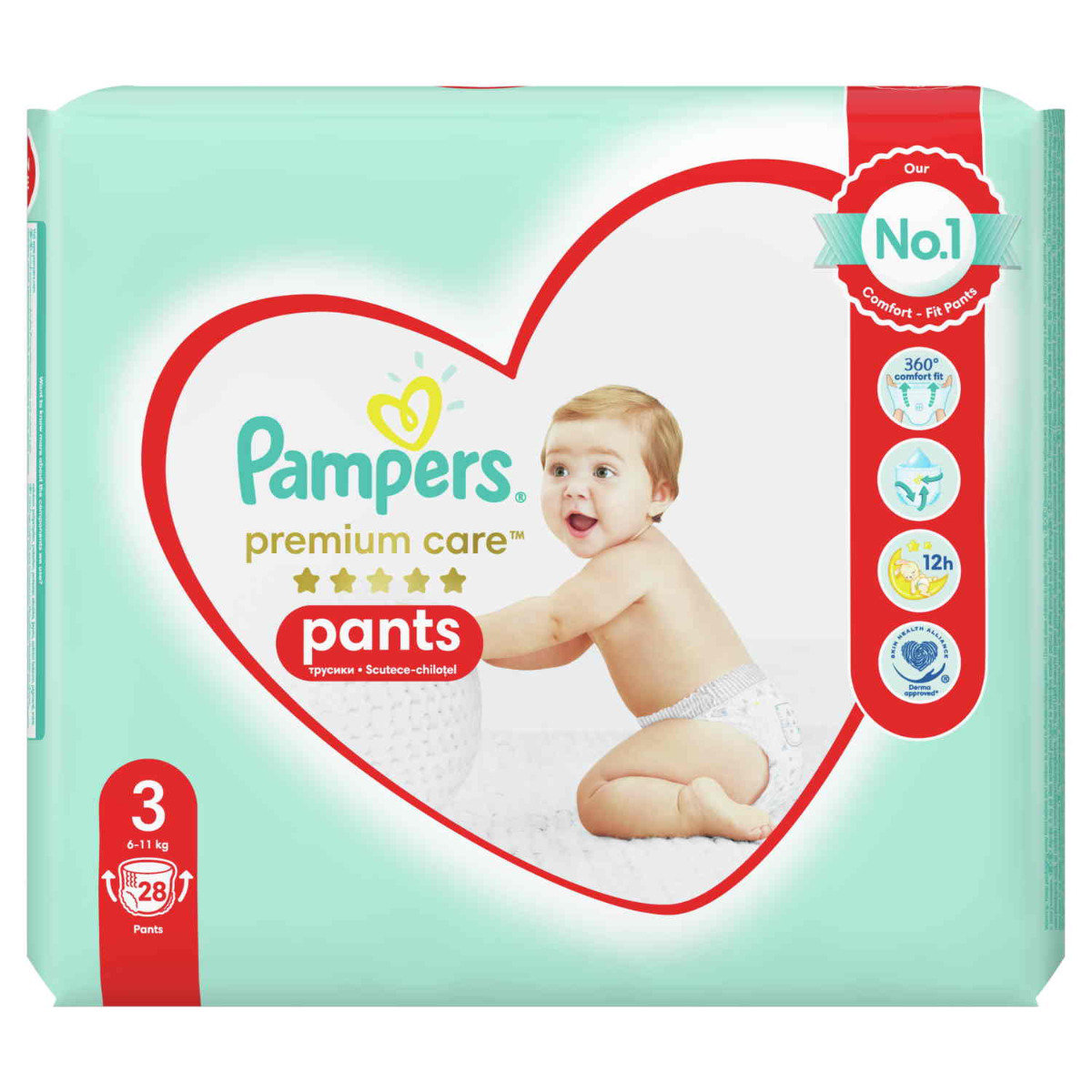 pampers premium care pants 4 22 sztuk