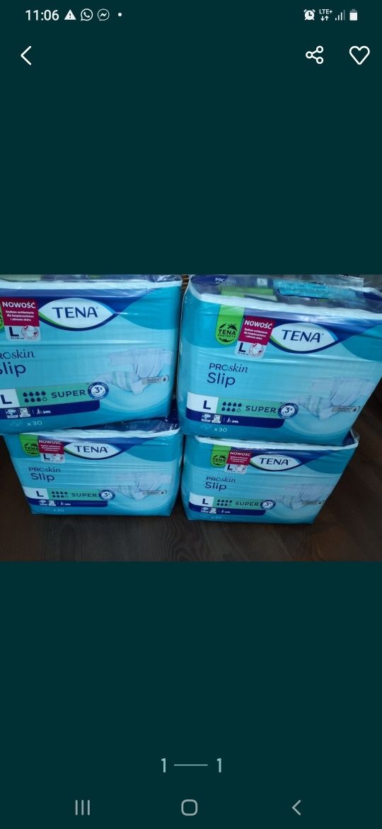 pieluchy tena tena slip plus large pieluchomajtki 30 sztuk