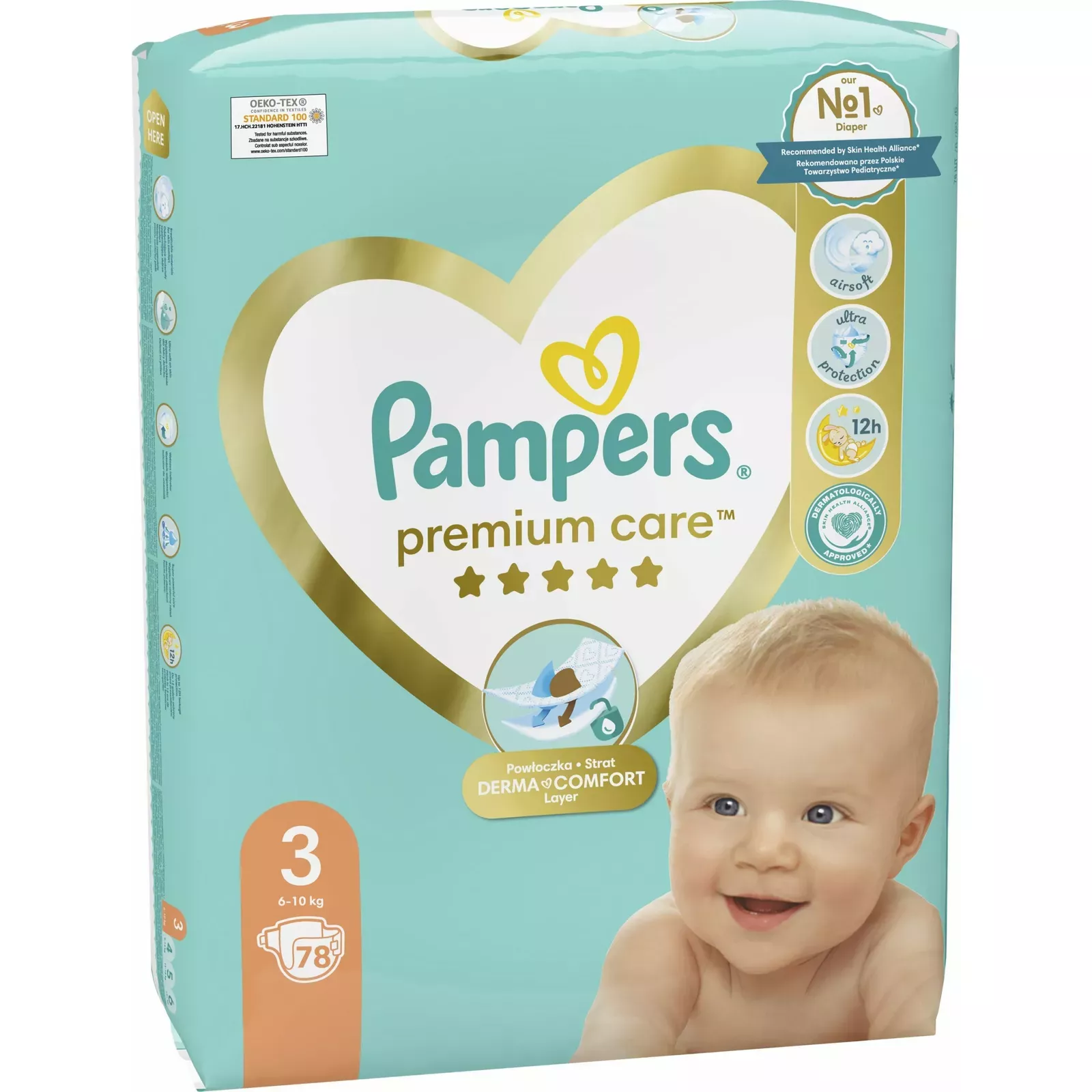 pampers premium care pieluchy rozmiar 1 88 sztuk