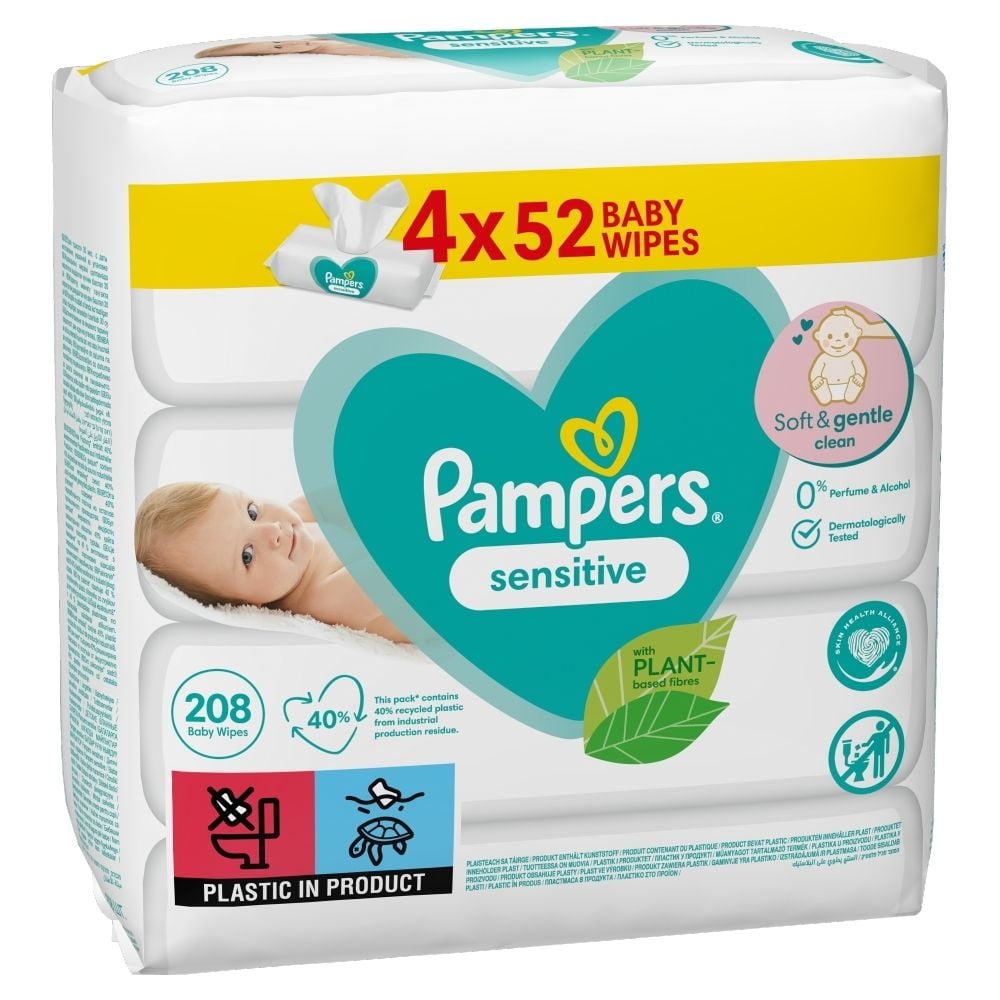 pampers sensitive chusteczki zapach