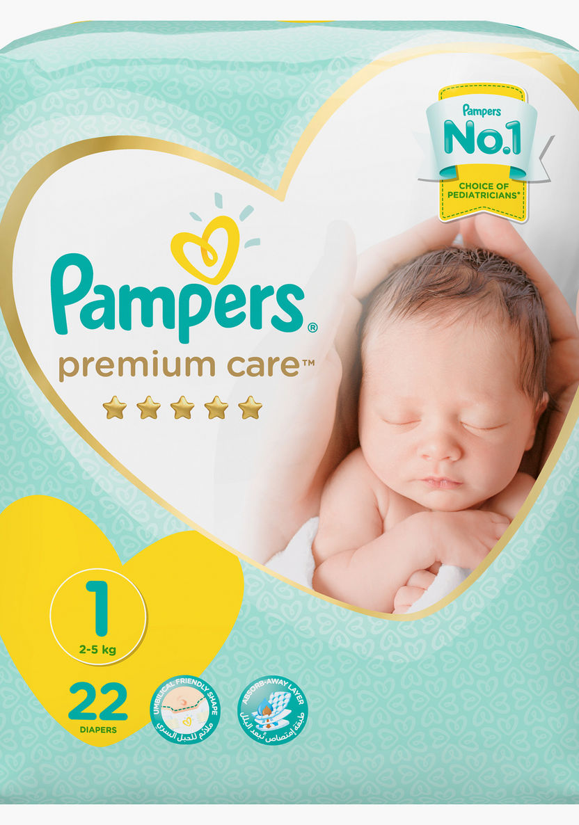 pampers premium care 1 newborn 22 szt