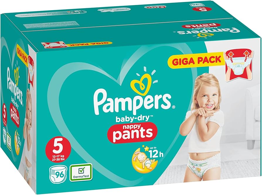 pieluchomajtki pampers taśma z tyłu