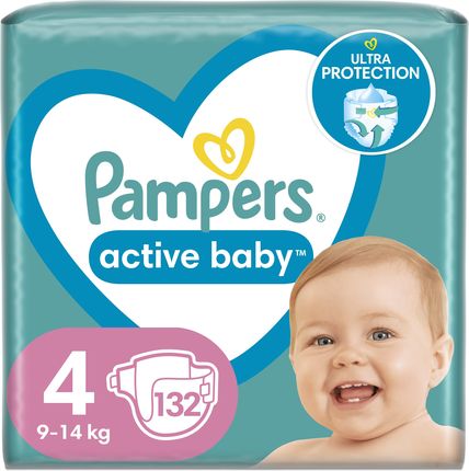 pampers pieluchy active baby 4+ maxi 152 szt