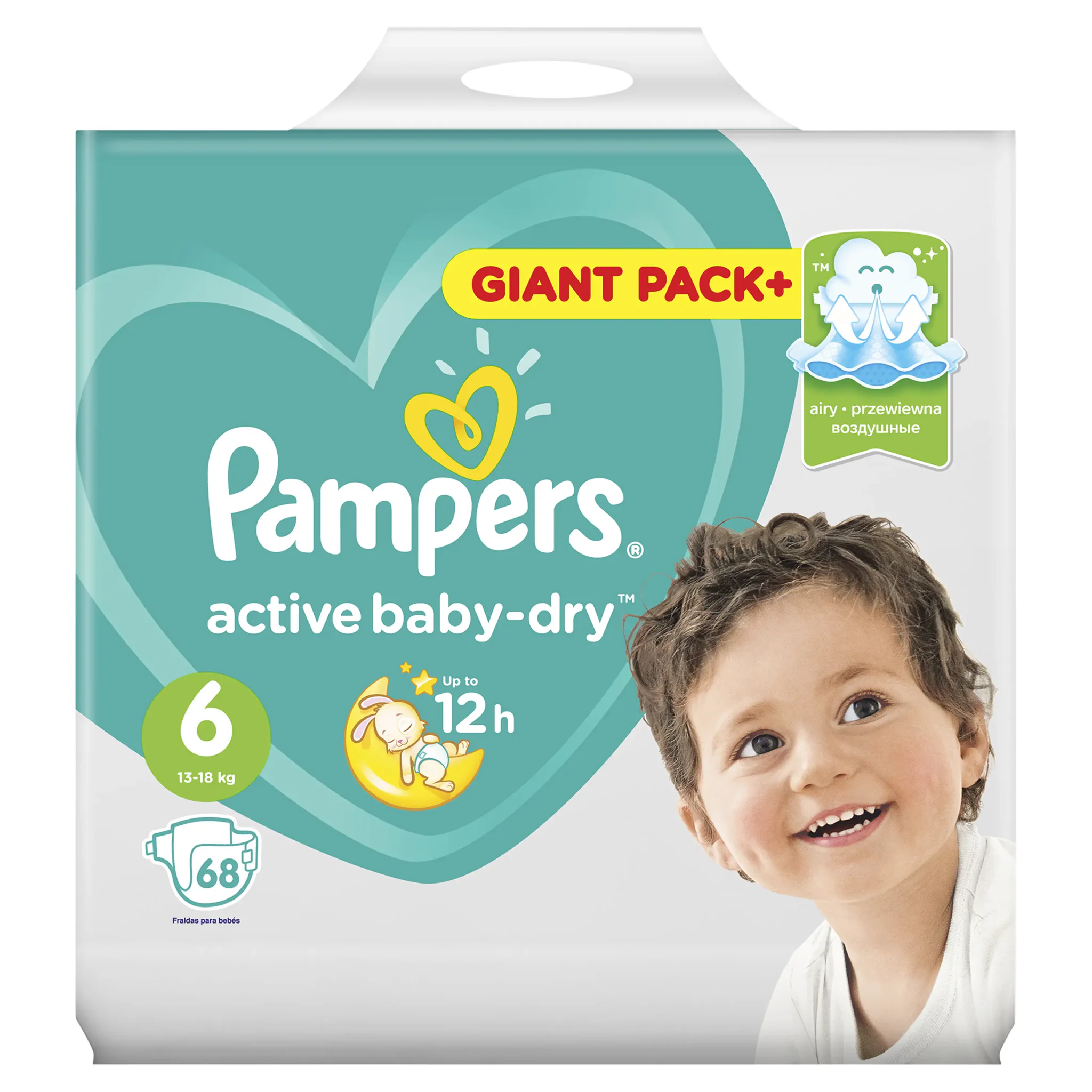 pampers pomarańczowe