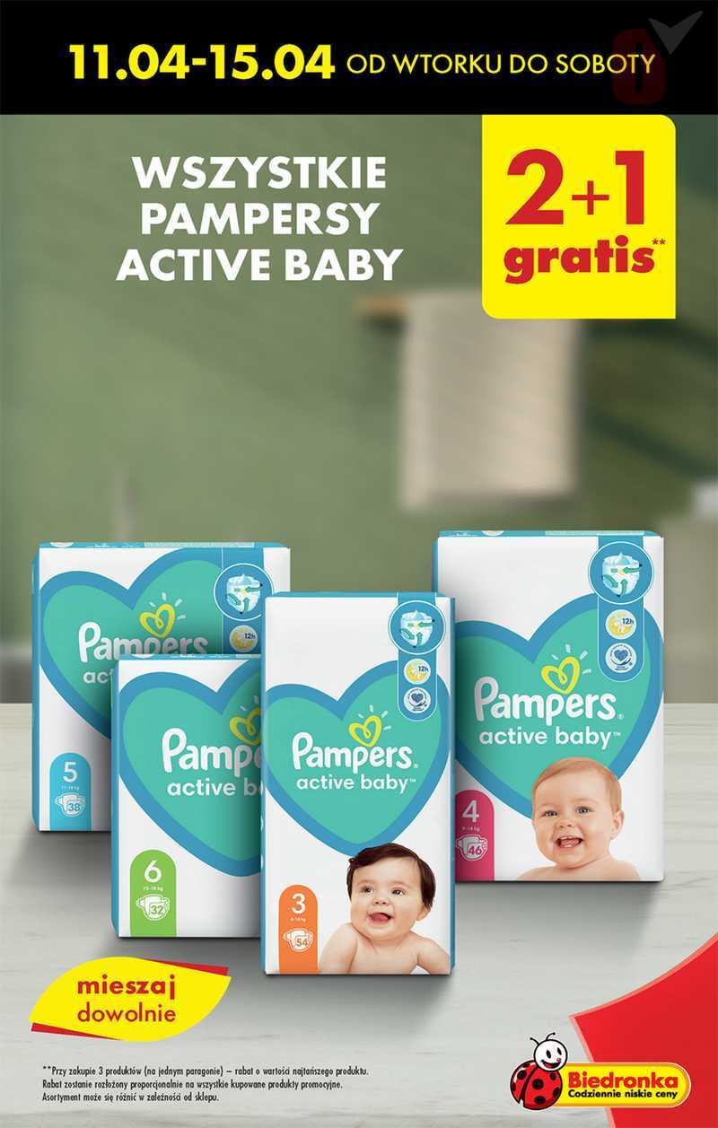 miesieczny zapas pieluszek pampers