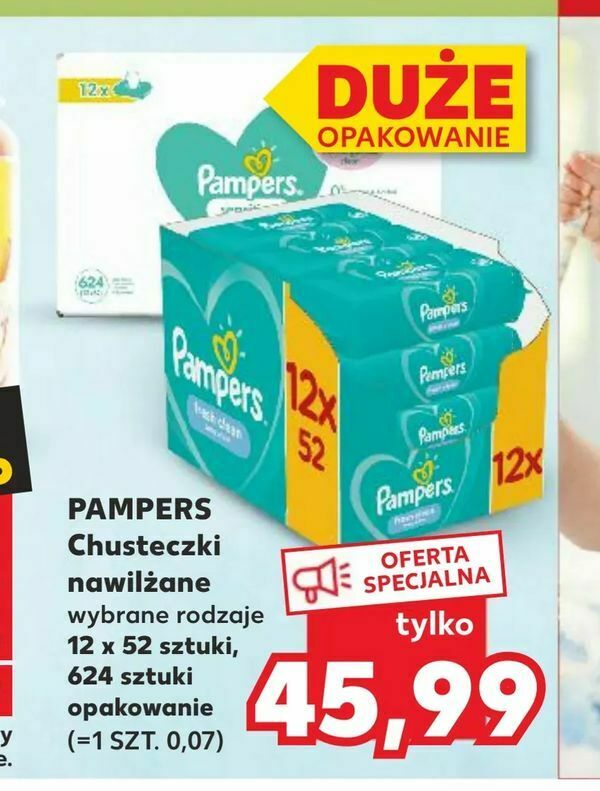 teczki pampers czteropak