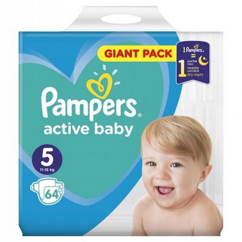 pampers active baby dry 3 208 szt