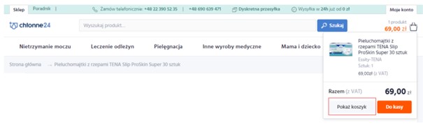 pieluchy dla dorosłych hygiea