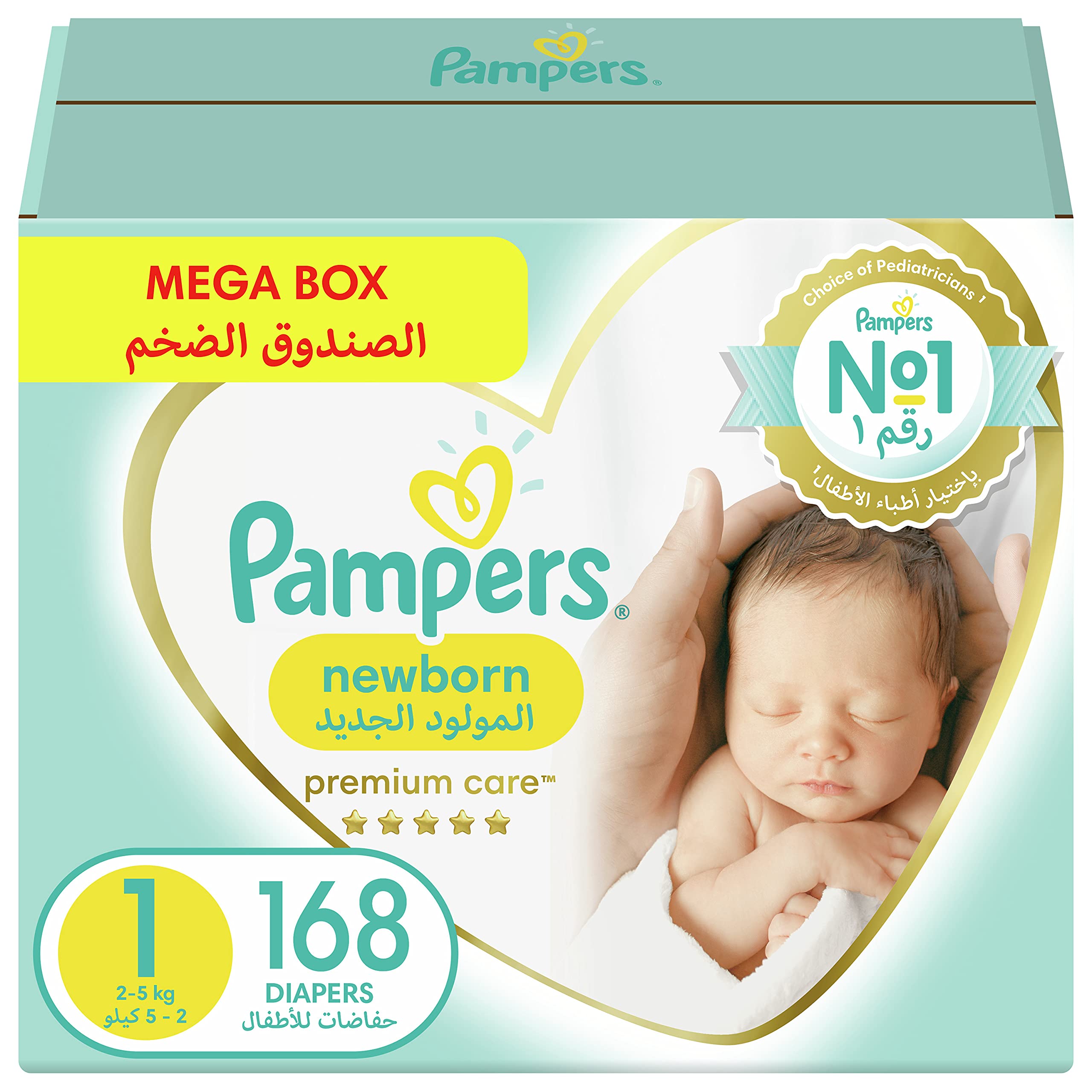 pampers premium care 1 88 штук