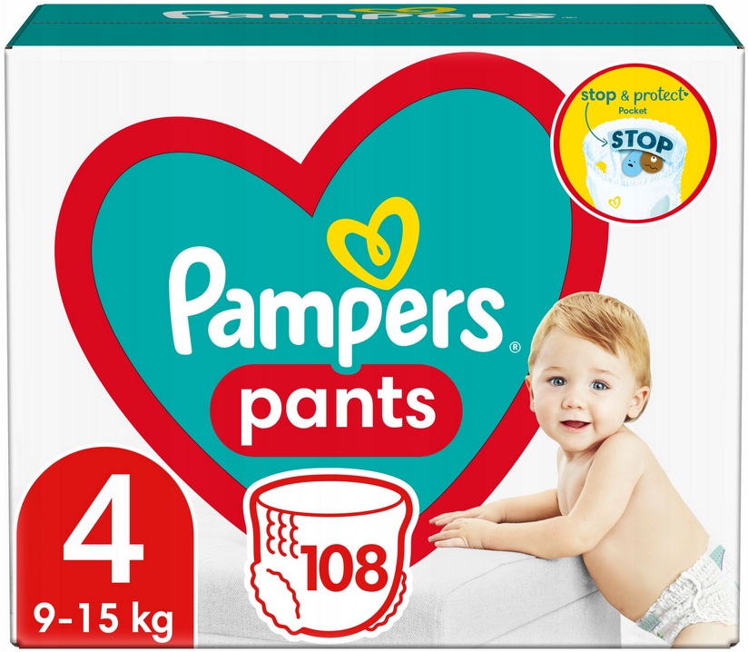 pampers pieluchomajtki duże