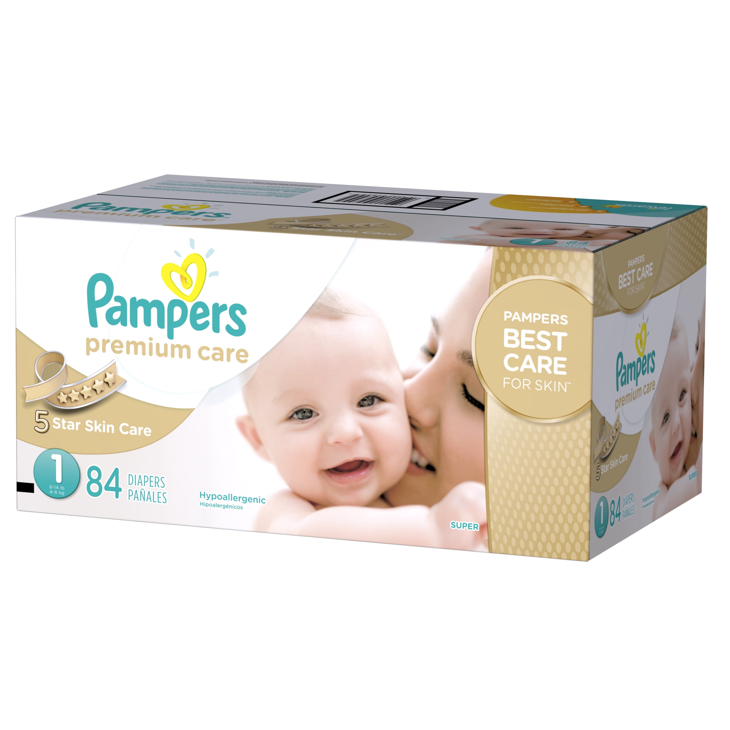 pampers premium care 1 newborn 2-5kg 88 unidades precio