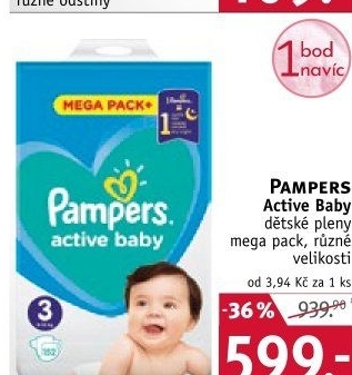 pampers midi 174szt