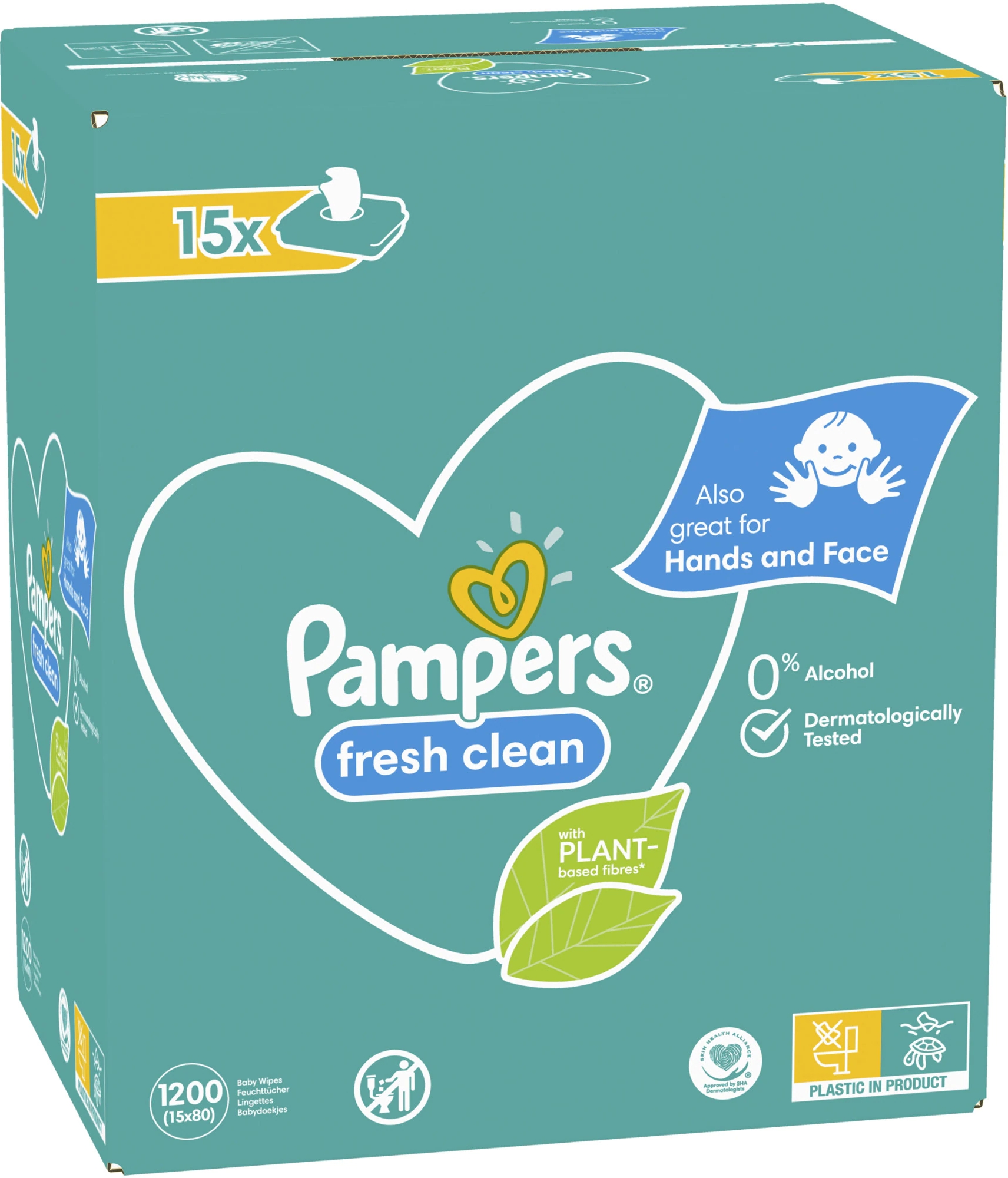 pampers sensitive chusteczki 6x56