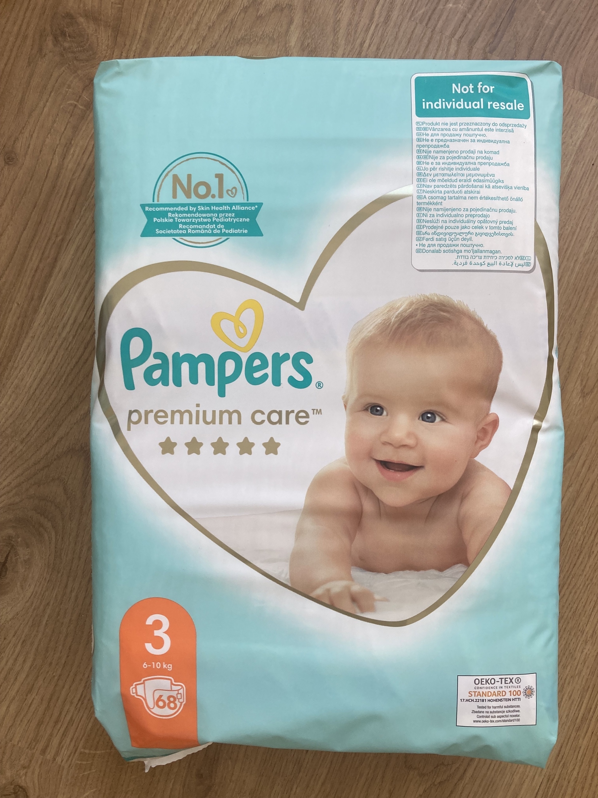 pampers box size 1