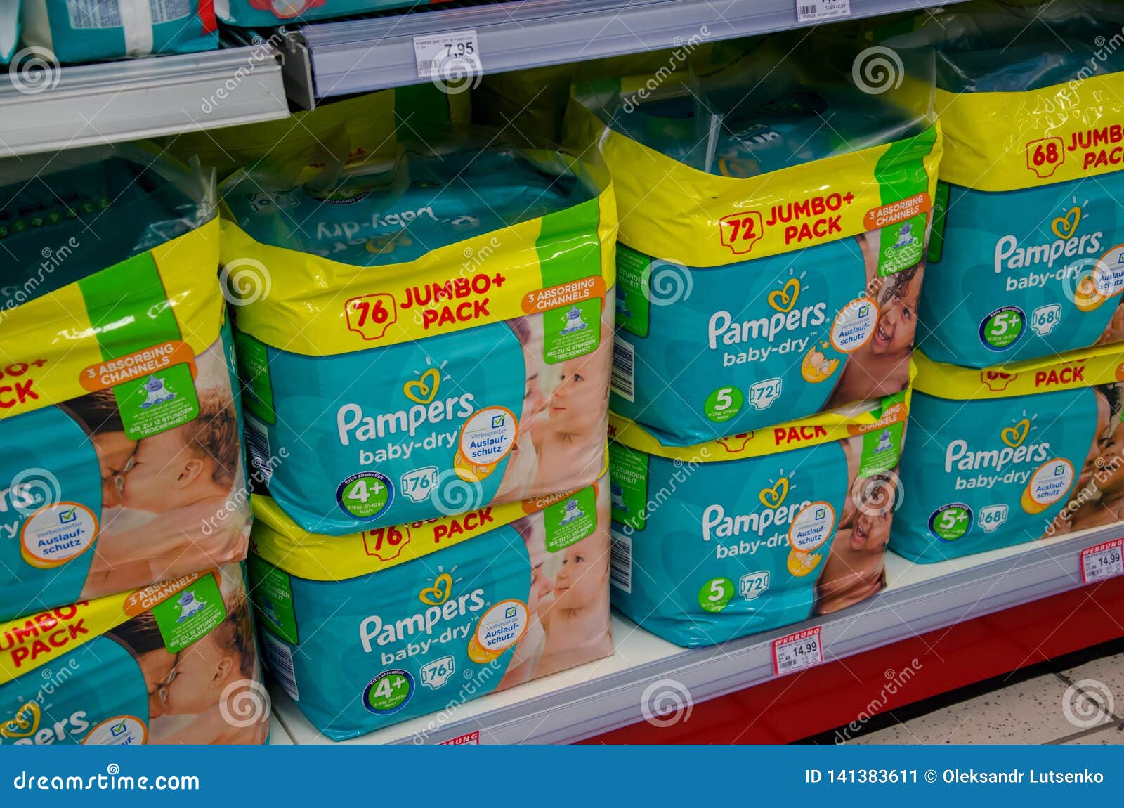 reklama pampers premium care zdjęcia