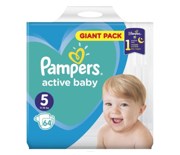 pampers active baby-dry 3 midi 74szt