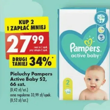 pampers active baby-dry pieluchy jednorazowe rozmiar 4