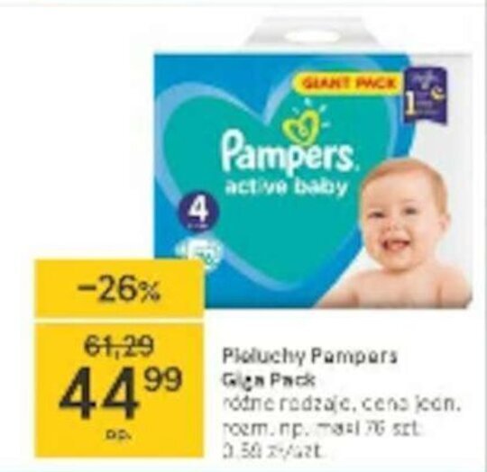 tesco pieluchy pampers premium care4