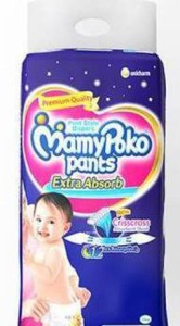 do czego przylepny pasek z tylu pampers pants