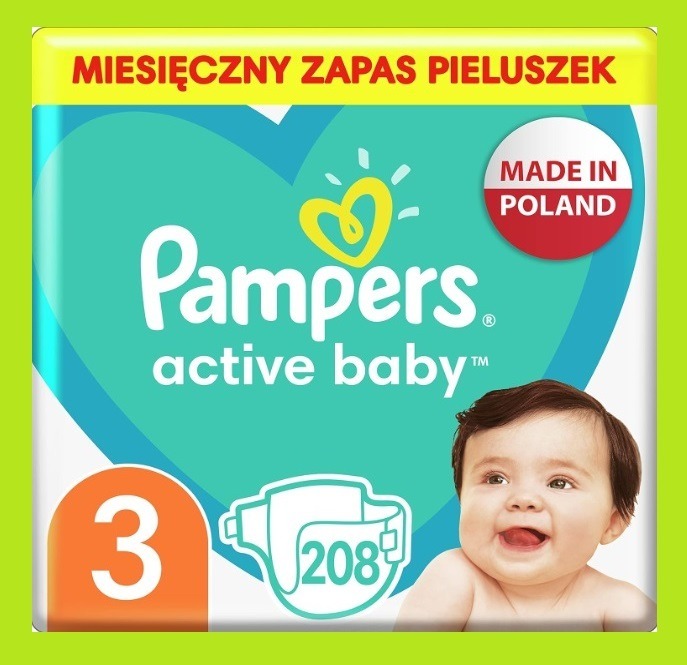 pampers active baby 3 80 szt